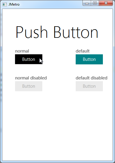 Metro style Push Button for Java (JMetro) – Revisited – Pixel Duke