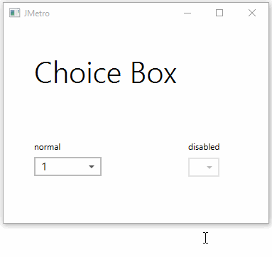 ChoiceBox - light theme