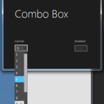 Combo Box JMetro dark theme for Java (JavaFX). Inspired by Microsoft Fluent Design System.