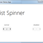 List Spinner JMetro light theme for Java (JavaFX). Inspired by Microsoft Fluent Design System.