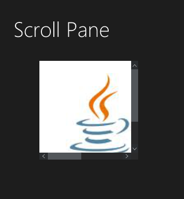 Scroll Pane JMetro dark theme for Java (JavaFX). Inspired by Microsoft Fluent Design System.