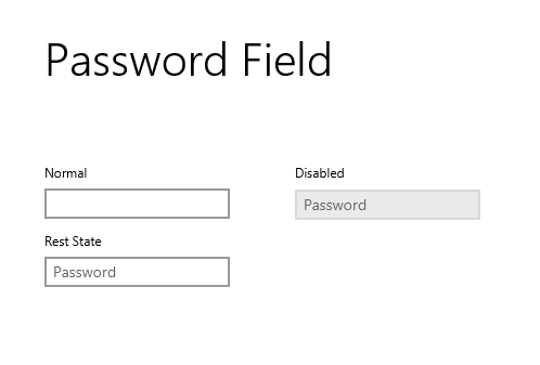 Password Field JMetro light theme. Java, JavaFX theme, inspired by Fluent Design System (previously named 'Metro').