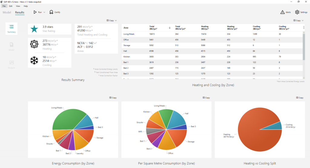 CAD application - Results View